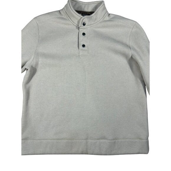 Jeremiah And Sons Men's Shawl Collar Pullover Sweater XXL Beige Heavyweight Cott - Picture 10 of 10